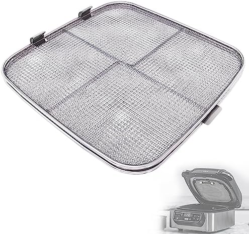 Stainless Steel Splatter Shield for Ninja Foodi AG301, Air Fryer Accessories for Ninja Foodi 5-in-1 Indoor Grill, Replacement Parts for Ninja Foodi AG300, AG300C,AG301C, AG302, AG400