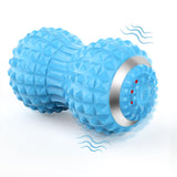 Uppye Vibrating Massage Ball for Pain Relif, Mobility Ball for Physical Therapy and Workout Recovery, Deep Tissue Myofascial Release Tools - Back, Shoulder & Foot Muscle Massager (Blue)