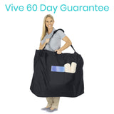 Vive XL Carry & Travel Bag for Rollator Walkers & Transport Chairs - Cover Carrier Accessory for Car Travel, Storage, Seniors - Accessories - Waterproof with Padded Straps