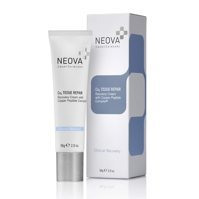 NEOVA SmartSkincare Cu3 Tissue Repair & Post Laser Cream 56g, 2 Oz. | Clinical Repair Copper Peptide Cream | Improves & Accelerates Skin Healing & Reduces Irritation