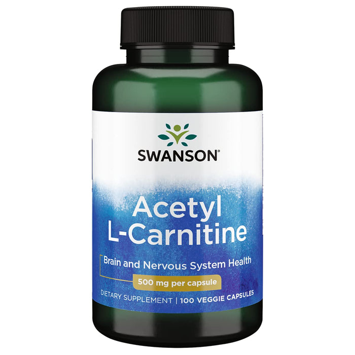 Acetyl L-Carnitine 500 mg 100 Caps by Swanson Premium