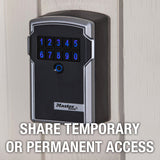 Master Lock Lock Box, Electronic Wall Mount Key Safe, Bluetooth iOS/Android App and Keypad Codes, 3-1/4 in. Wide, ‎5441EC