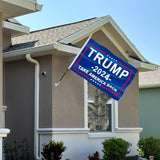 Trump 2024 Flag 8X12 FT, Take America Back Outdoor Polyester Flags, Double Stitched President Trump 2024 Flags with Brass Grommets and Stronger Header. (8X12)