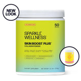 Hydrolyzed Collagen Powder - Sparkle Skin Boost Plus (Acai Lemonade) [50-Serves] VERISOL Collagen Peptides Protein Powder Vitamin C, Non-GMO Collagen Supplement Drink, Keto Protein Powder Nutrition