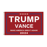 Trump Vance 2024 Flag 3x5 Ft Trump Vance Flag Make America Great Again Flag Patriotic Outdoor Decor with Brass Grommets (red)