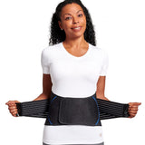 Tommie Copper Pro-Grade Adjustable Support Back Brace and Posture Corrector, Breathable Flex Stability Straps for Lumbar Support, Posture & Muscle Support - Unisex, Black - Large/X-Large