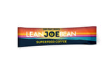 Lean Joe Bean Superfood Coffee | Organic Instant Keto Coffee with Mushrooms, MCT, Collagen, Turmeric, Probiotics & Folate | Coffee backed by Science (24 Count)