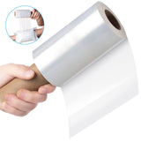 Wrap Plastic Film with Handle Plastic Bags for Ice Tattoo Plastic Wrap Suitable for Athletic Trainers to Hold Ice Packs in Place for Moving Supplies Stretch Wrap Shrink Wrap (5 Inch x 1000 Ft)