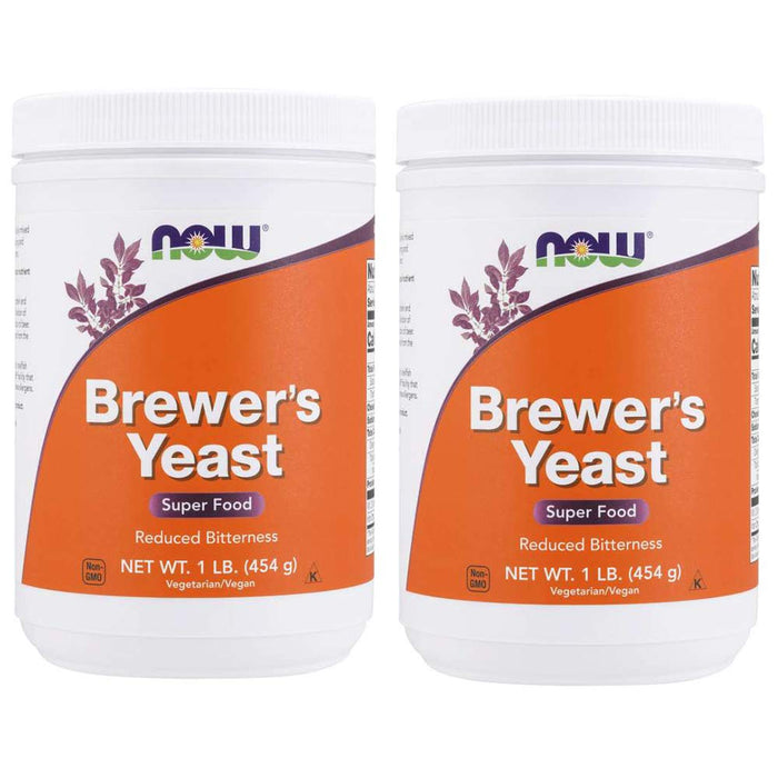 NOW Brewer's Yeast, 1-Pound (Pack of 2)