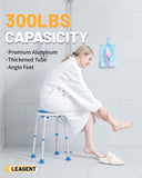 Leagent FSA HSA Swivel Shower Stool for Inside Shower, Adjustable Shower Chair for Inside Tub, Tool-Free Shower Seat, Bath Chair for Elderly/Pregnant