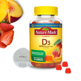 Aticelli Vitamin Set! Nature Made Vitamin D3 2000 IU (50 mcg) - VItamin D Immune Support Gummies, Men Vitamins, Women's Vitamins, Supplement for Bone, Teeth, Muscle & Immune Health, 90 Count Pill Case