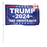 Homissor Trump Flag Made in USA 2024 Trump Flags 3x5 Outdoor Double Sided Donald Trump 2024 Take America Back for Outside