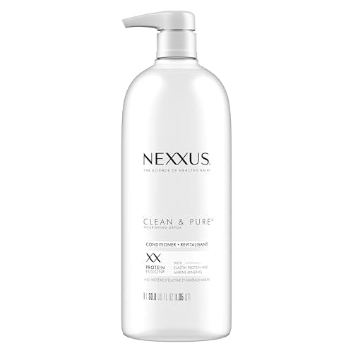 Nexxus Clean and Pure Conditioner, With ProteinFusion, Nourished Hair Care Silicone, Dye And Paraben Free 33.8 oz