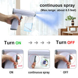 Cordless Fogger Sprayer Machine, Handheld Nano Steam Mist Machine, 10.5 oz, Rechargeable, Blue Light, for Indoor Outdoor