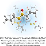Allimax 180mg 180 Capsules. Supports Your Body’s Immune Function Through Natural Allicin, a Potent Organosulphur Compound Extracted from Clean and Sustainable Spanish Grown Garlic.