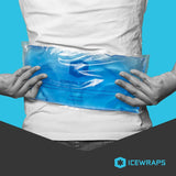 ICEWRAPS 6"x12" Flexible Gel Reusable Ice Packs for Injuries, After Surgery and Pain Relief | Neck, Knee, Hip, Back and Shoulder | Hot Cold Compress Swelling | 2 in a Pack