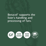 Standard Process Betacol - Liver Support Whole Food Supplement with Niacin, Vitamin B6, Spanish Moss, Inositol, Oat Flour, Ascorbic Acid, and More - 90 Capsules