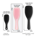 Tangle Teezer The Naturally Curly Ultimate Detangling Brush, Dry and Wet Hair Brush Detangler for 3C to 4C Hair, Pink Mango