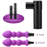 Purple Round Head Massage Gun Heads, Deep Tissue Massager Attachments, Portable Muscle Massage Gun Accessories for Back Neck Muscle Relieve,Head for Handheld Electric Body Muscle Massager