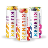 Kenetik Nootropic Ketone Drink, Ketones for Energy & Focus, Caffeine & Sugar Free, High Performance D-BHB Ketone Mix, Fuel w/Zero Crash or Jitters, Ready to Drink - Variety 6 Pk