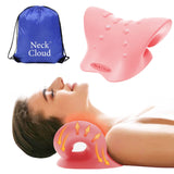 Neck Cloud™- Cervical Traction Device, for Hump, Cervical Neck Traction Device, Neck and Shoulder Relaxer,Neck Stretcher Cervical Traction for Tmj Pain Relief (Pink)