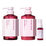 HONEYCUU Deep Repair with Mini Hair Mist, Exclusive Kit, Shampoo & Hair Treatment, Flare Pinkberry Scent, Moisturizing