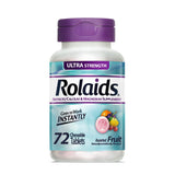 Rolaids Ultra Strength Antacid Chewable Tablets, Mint, 72-Count