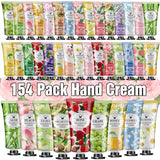 154 Pack Hand Cream Gifts Set For Women,Mothers Day Gifts for Mom,Nurse Week Teacher Appreciation Gifts,Bulk Hand Lotion Travel Size for Dry Cracked Hands,Mini Hand Lotion for Baby Shower Party Favors