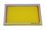 Aluminum Screen Printing Screens, Size 10 x 14 Inch Pre-Stretched Silk Screen Frame (305 Yellow Mesh)