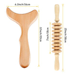 Wood Therapy Massage Tools Wooden Gua Sha Kits Maderoterapia Kit Body Sculpting Tools Wood Massager Roller for Relax Muscles (2)