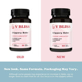 V Bliss Slippery Babe Vaginal Moisturizer Capsules | Relieves Vaginal Dryness with Slippery Elm, Fenugreek, & Maca | Vaginal Wetness | Once Daily, 60 Capsules