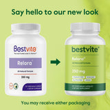 BESTVITE Relora 250mg (240 Vegetarian Capsules) (120 x 2) No Fillers - No Stearates - No Flow Agents