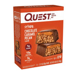 Quest Protein Bar, Crispy Chocolate Caramel Pecan & Crispy Chocolate Peanut Butter. (2pack)