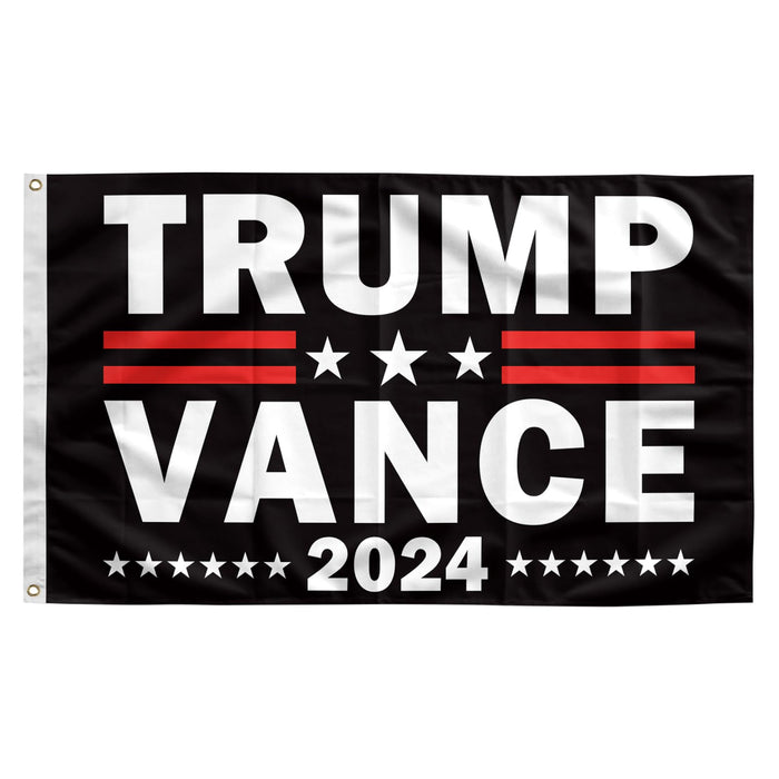 Trump Vance 2024 Flag Trump 2024 Flags 3x5 FT Polyester Banner with Brass Grommets for Indoor Outdoor Decorations (black9)