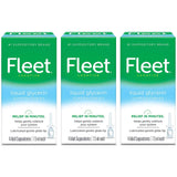 Fleet Liquid Glycerin Suppositories for Adult Constipation, 4 Suppositories, 7.5 ml (Pack of 3) & Laxative Saline Enema, 7.8 Fl Oz (Pack of 6)