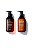 Allna Organic Shampoo and Treatment Set, Additive-Free, Made in Japan (Smooth, 16.9 fl oz (500 ml) Bottle)