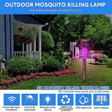 Qualirey 4 Pcs Solar Mosquito Zapper Outdoor Waterproof Solar Zapper Bug Outdoor Solar Powered Mosquito Killer Lamp Lighting Mosquito Repellent Lamp for Garden Yard Insect