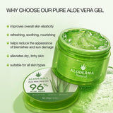 Aloderma Organic Aloe Vera Gel for Face Made within 12 Hours of Harvest, 96% Pure Aloe Vera Gel for Skin, Scalp, & Hair, Soothing Aloe Face Moisturizer, Multipurpose, Hydrating Aloe Gel, 7oz, 3-Pack