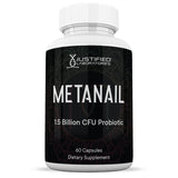 Justified Laboratories (3 Pack) Metanail 1.5 Billion CFU Probiotic Nail Support 180 Capsules