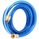 SOLUTION4PATIO Homes Garden Hose Short 3/4 in. ft. Water Hose Blue Lead-in Hose Male/Female High Water Pressure