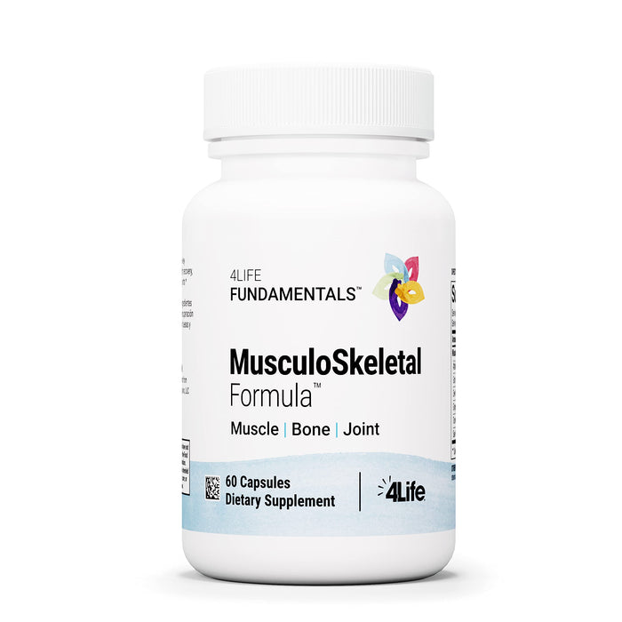 4Life MusculoSkeletal Formula - Dietary Supplement Supports Muscle, Bone, and Joint Health - Supplement Formula with Turmeric, Saw Palmetto, Gotu Kola, and Ginger - 60 Capsules