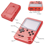 Handheld Game Console Retro Game Player with 400 Classical FC Games Console 3.0-Inch Color Screen,Presents Birthday (Red Game Console)