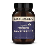 Dr. Mercola Organic Fermented Elderberry, 30 Servings (60 Capsules), Dietary Supplement, Supports Respiratory Health, Non-GMO, Certified USDA Organic