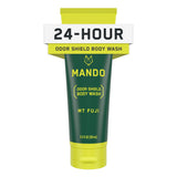 Mando Odor Shield Body Wash - 24 Hour Odor Control - Removes Odor Better than Soap - SLS Free, Paraben Free, Skin Safe - 8.5 Ounce (Mt Fuji)