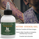 NISIMP Tattoo Transfer Gel,4oz Tattoo Transfer Stencil Cream,Fast&Clear Long Lasting Tattoo Stencil Transfer Gel Solution for Tattoo Artist HFTG1