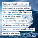 OmniBlue Ocean Minerals | 100 Percent Certified, Pure and Naturally Harvested Ocean Electrolytes as Naturally Occurring Macro & Trace Minerals | No Additives or Alterations 2 oz