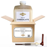 Fontana White Chocolate Mocha Sauce - 63 fl oz, Coffee Latte Beverage, Dessert, Baking Base Flavoring - Dispensing Pump Included with White Chocolate Flavor Sauce Bottle