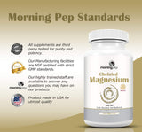 Magnesium Bisglycinate Chelate 240 Vegi Caps 200mg Elemental per Serving, Our Fully reacted (TRAACS) Albion Magnesium Has The Highest Level of Absorption,