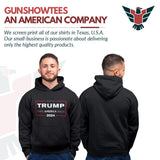 GunShowTees Take America Back Trump 2024 Hoodie Sweatshirt, Medium, Hoodie