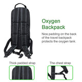 Oxygen Tank Backpack Portable Oxygen Cylinder Bag Carrying Travel Storage Fits M2 M4(A) M6(B) ML6 M7 M9(C)